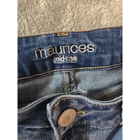 Maurice's Denim Jeans Women's Medium Blue Wash Skinny Leg Stretch - Picture 9 of 11